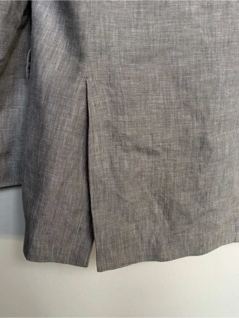 Club Room Blazer Mens XL Light Gray 100% Linen Two Button Sport Jacket Luxury